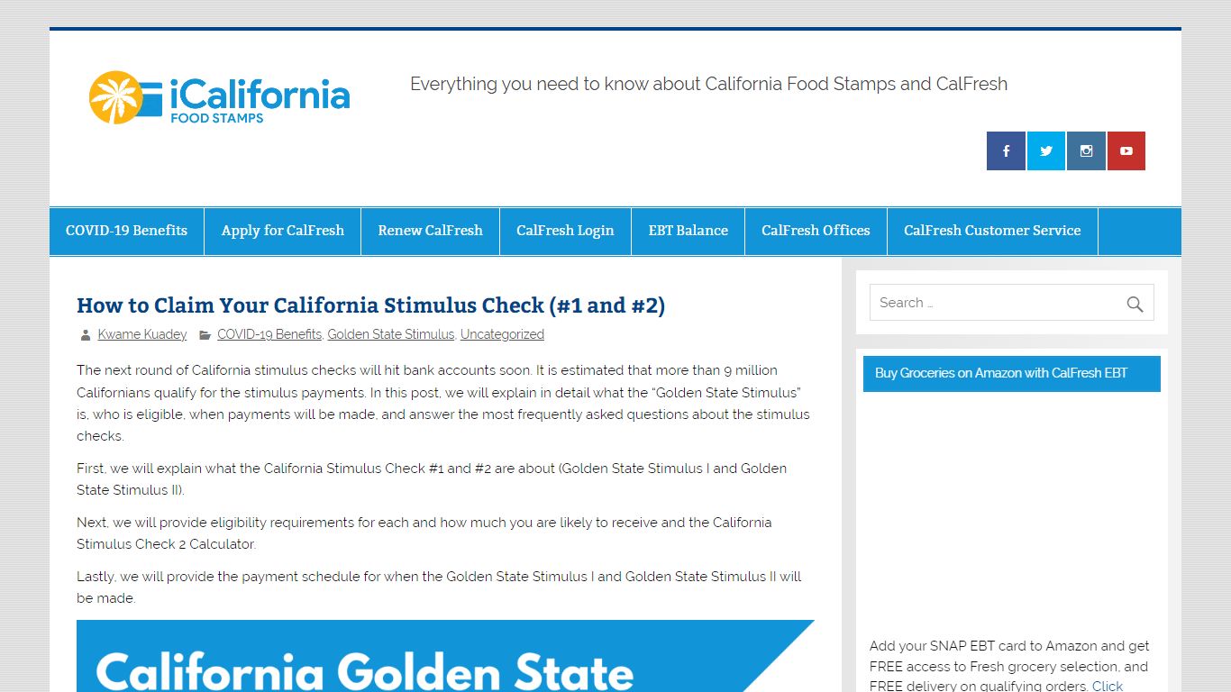 How to Claim Your California Stimulus Check (#1 and #2)